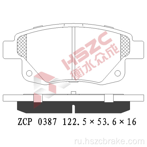 FMSI D1502 Керамическая тормозная площадка для Ford